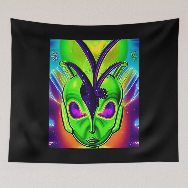 Item preview, Funny alien art. Colorful surreal alien designed and sold by Neo-Expression.