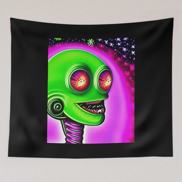 Item preview, Funny alien art. Colorful surreal alien designed and sold by Neo-Expression.