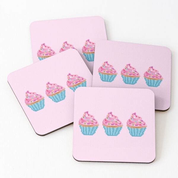 Item preview, Retro Pixel Sprinkles Frosted Cupcakes designed and sold by 8BitTrip.