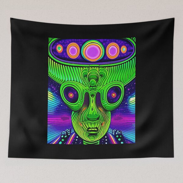 Item preview, Funny alien art. Colorful surreal alien designed and sold by Neo-Expression.