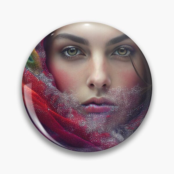 Item preview, Portrait of a beautiful woman under the snowflakes - poster designed and sold by Bird Design.