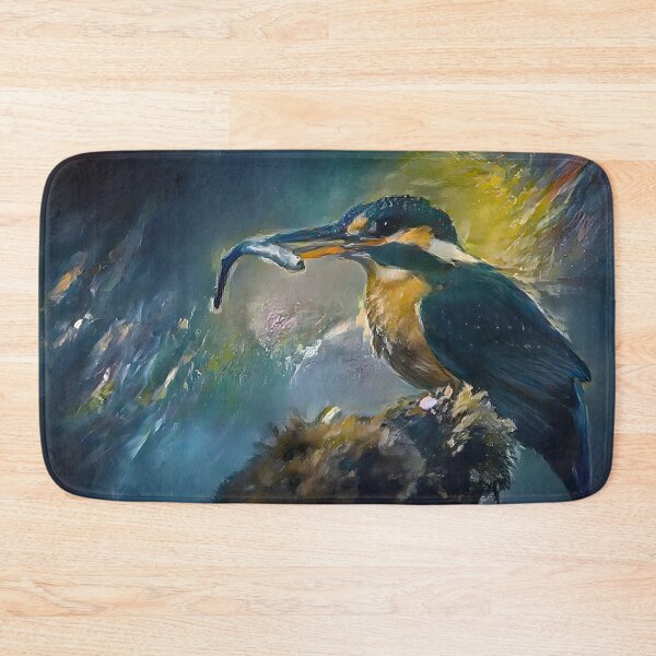 Item preview, Kingfisher and fish designed and sold by WildBirdArt.