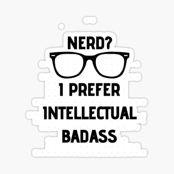 Item preview, Intellectual badass print designed and sold by FunkisDesignes.