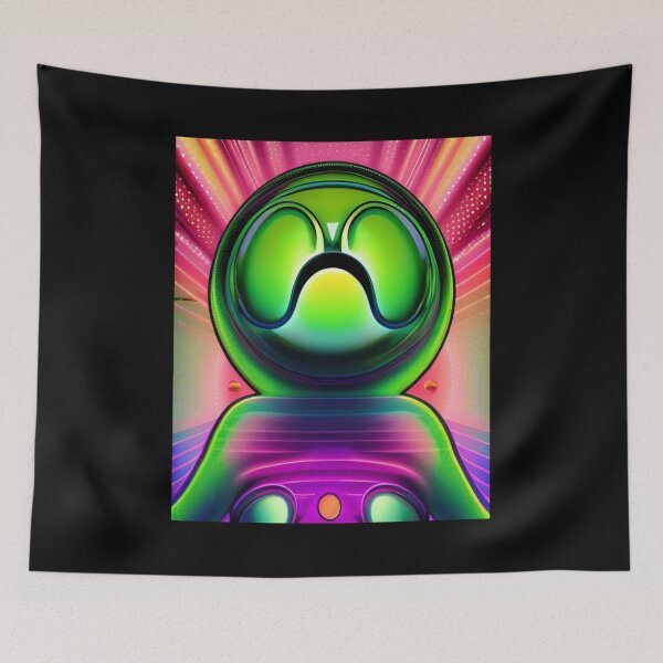 Item preview, Funny alien art. Colorful surreal alien designed and sold by Neo-Expression.