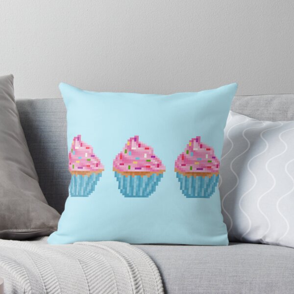 Item preview, Retro Pixel Strawberry Frosted Cupcake designed and sold by 8BitTrip.