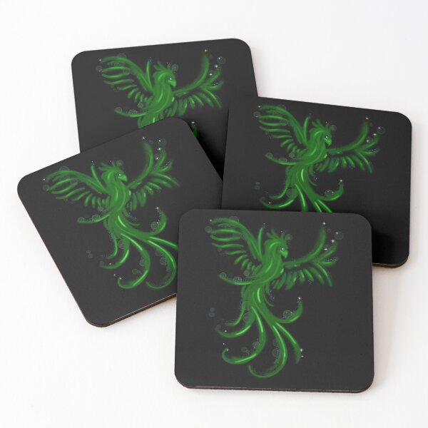 Item preview, green phoenix designed and sold by Themys24.