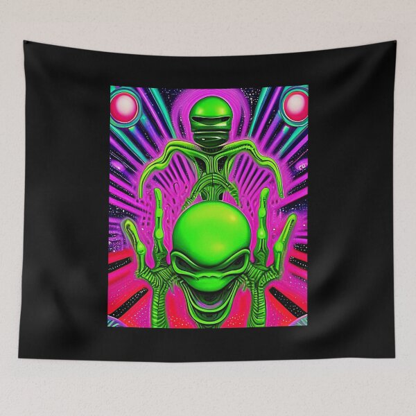Item preview, Funny alien art. Colorful surreal alien designed and sold by Neo-Expression.