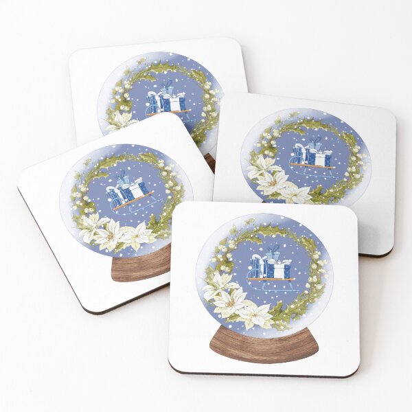 Item preview, Snow Globe Bundle of Christmas Presents on the Sled 7 designed and sold by TasimaDesign.