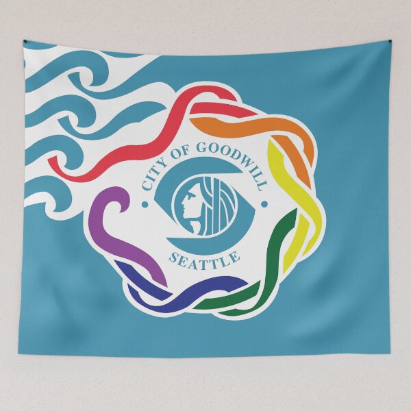 Item preview, Seattle Pride Flag 2018 designed and sold by Dean Dunakin.