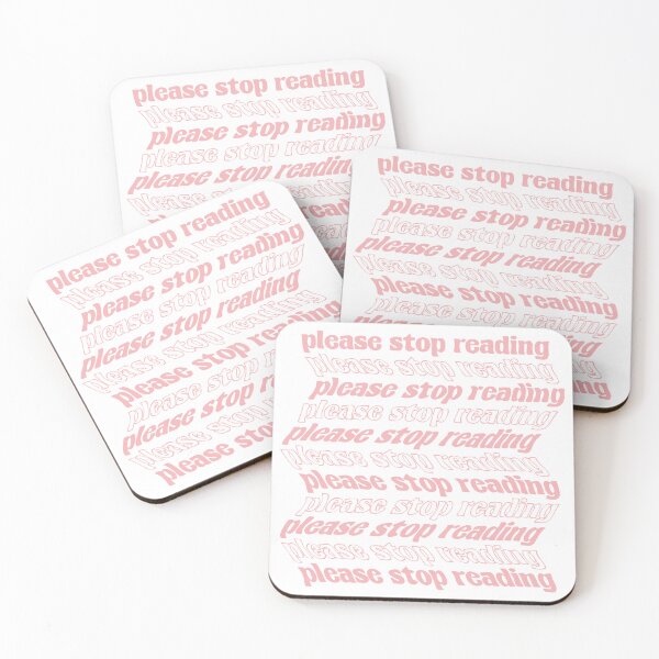 Item preview, Please Stop reading Pink Wavy Text designed and sold by CheekyLuis.