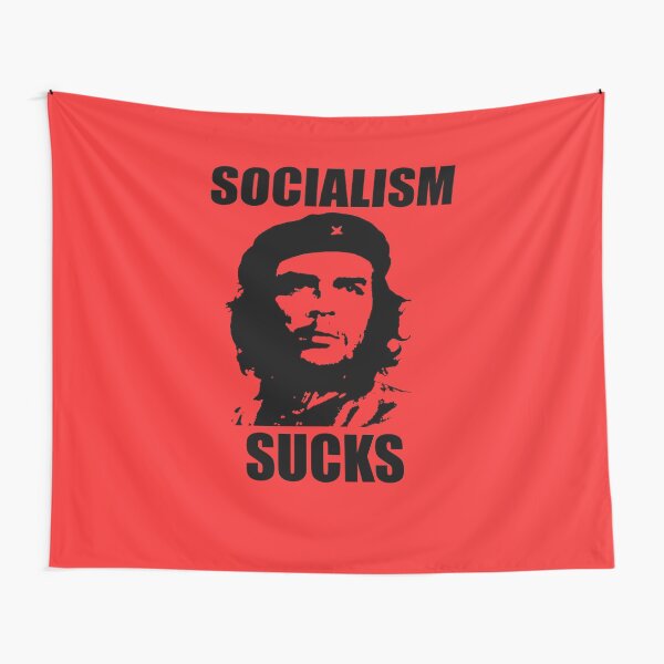 SOCIALISM SUCKS Tapestry