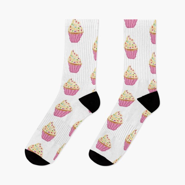 Item preview, Retro Pixel Vanilla Sprinkles Frosted Cupcakes designed and sold by 8BitTrip.