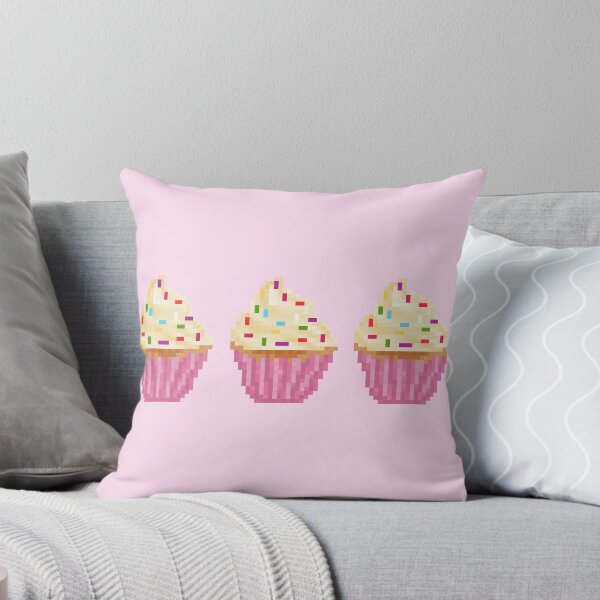 Item preview, Retro Pixel Vanilla Sprinkles Frosted Cupcakes designed and sold by 8BitTrip.