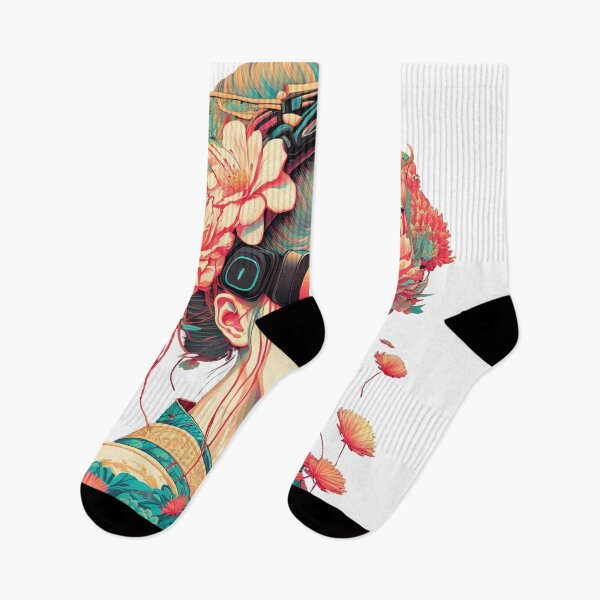 Item preview, Lady with VR glasses in Ukiyo-e style designed and sold by aiwrua.