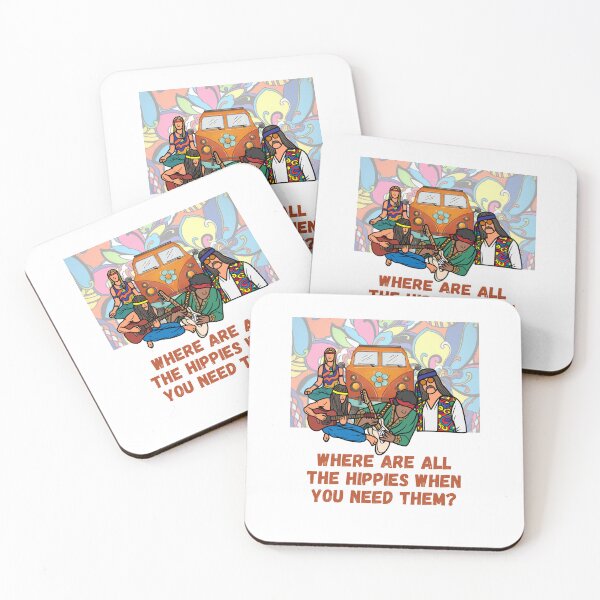 Item preview, Where Are All the Hippies When You Need Them? Peace, Love, Nostalgia designed and sold by Lost-World-Shop.