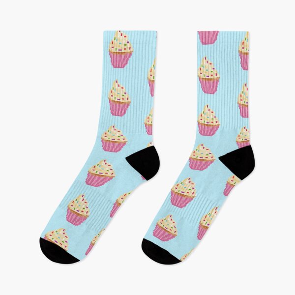 Item preview, Retro Pixel Vanilla Sprinkles Frosted Cupcakes designed and sold by 8BitTrip.