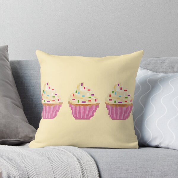 Item preview, Retro Pixel Vanilla Sprinkles Frosted Cupcakes designed and sold by 8BitTrip.
