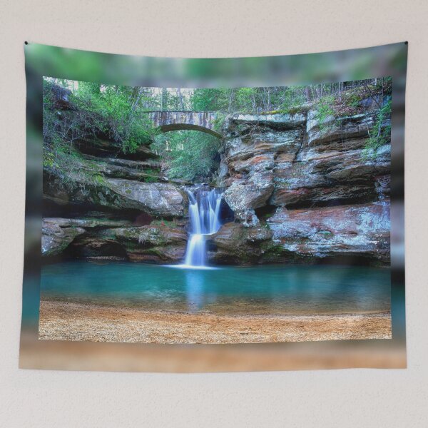 Item preview, Hocking Hills waterfall and Bridge - Ohio designed and sold by Kathy Weaver.