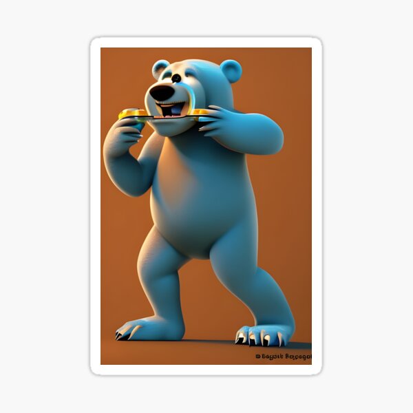 "Dancing bear" Sticker for Sale by Redbubble