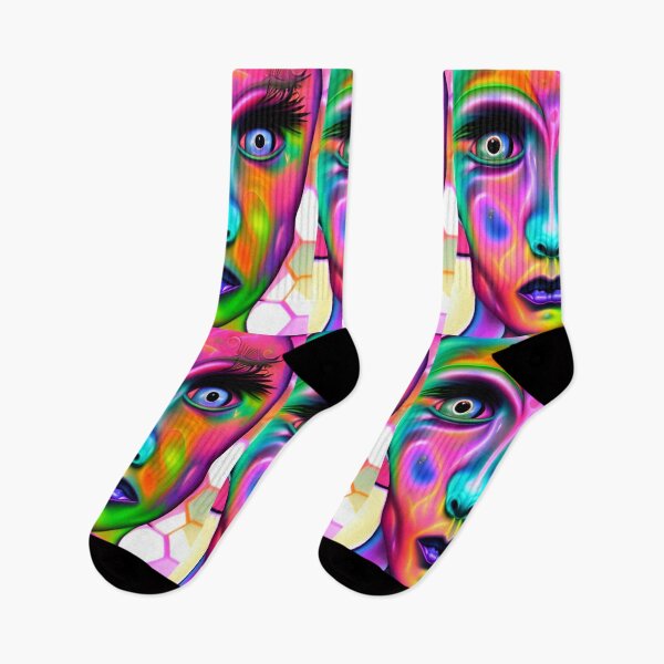 Item preview, Sirian starseed art. Sirius colorful alien. designed and sold by Neo-Expression.
