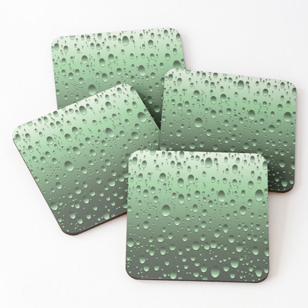 Item preview, Refreshing Water Droplets Green Design designed and sold by FuddalanDesigns.