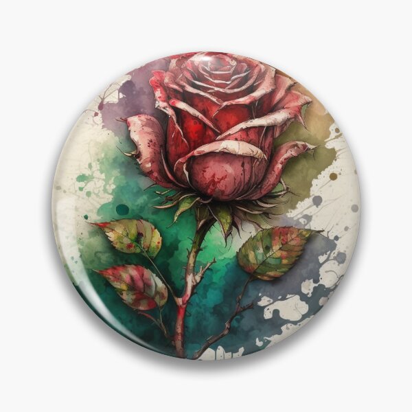 Item preview, Watercolor Splash Rose designed and sold by Ajolan.