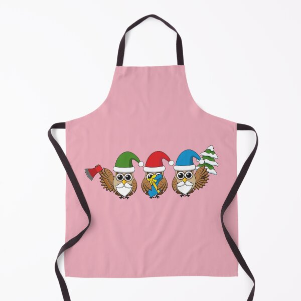 Item preview, Three Funny Christmas Gnome Owls designed and sold by BirdAtWork.