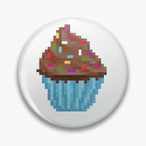 Item preview, Retro Pixel Chocolate Sprinkle Frosted Cupcakes designed and sold by 8BitTrip.