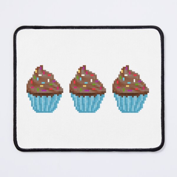 Item preview, Retro Pixel Chocolate Sprinkle Frosted Cupcakes designed and sold by 8BitTrip.