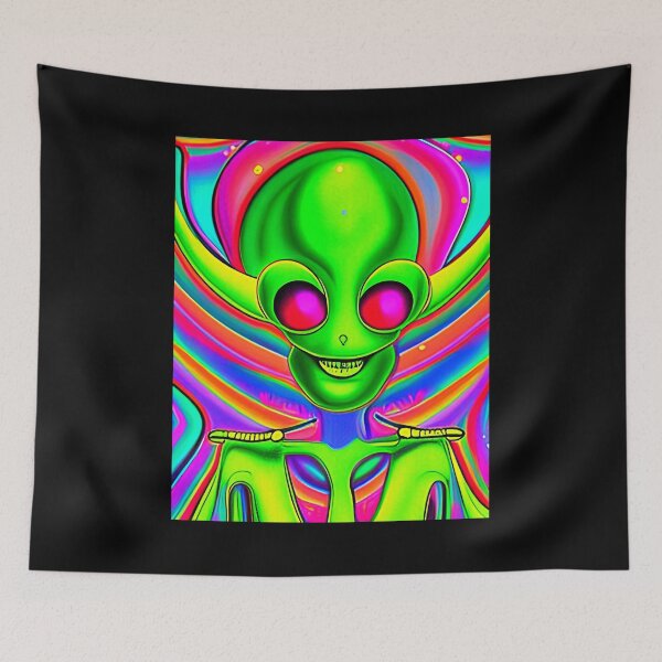 Item preview, Funny alien art. Green alien designed and sold by Neo-Expression.