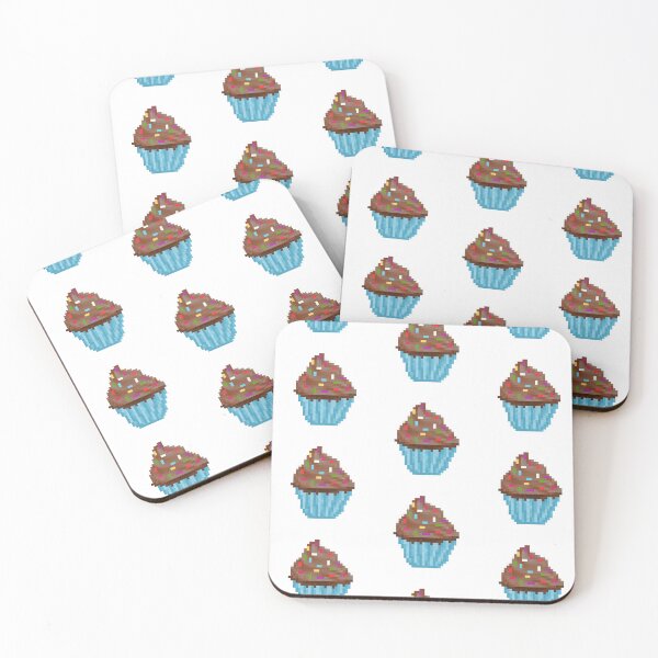 Item preview, Retro Pixel Chocolate Sprinkle Frosted Cupcakes designed and sold by 8BitTrip.