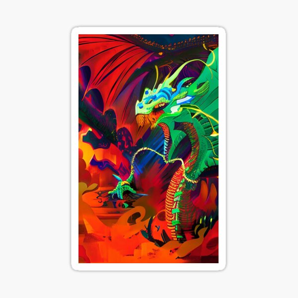 "Dragon ZL0156/22" Sticker for Sale by Zombielongy | Redbubble