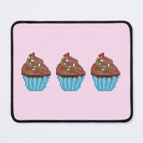 Item preview, Retro Pixel Chocolate Sprinkle Frosted Cupcakes designed and sold by 8BitTrip.