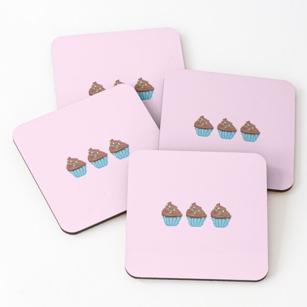 Item preview, Retro Pixel Chocolate Sprinkle Frosted Cupcakes designed and sold by 8BitTrip.