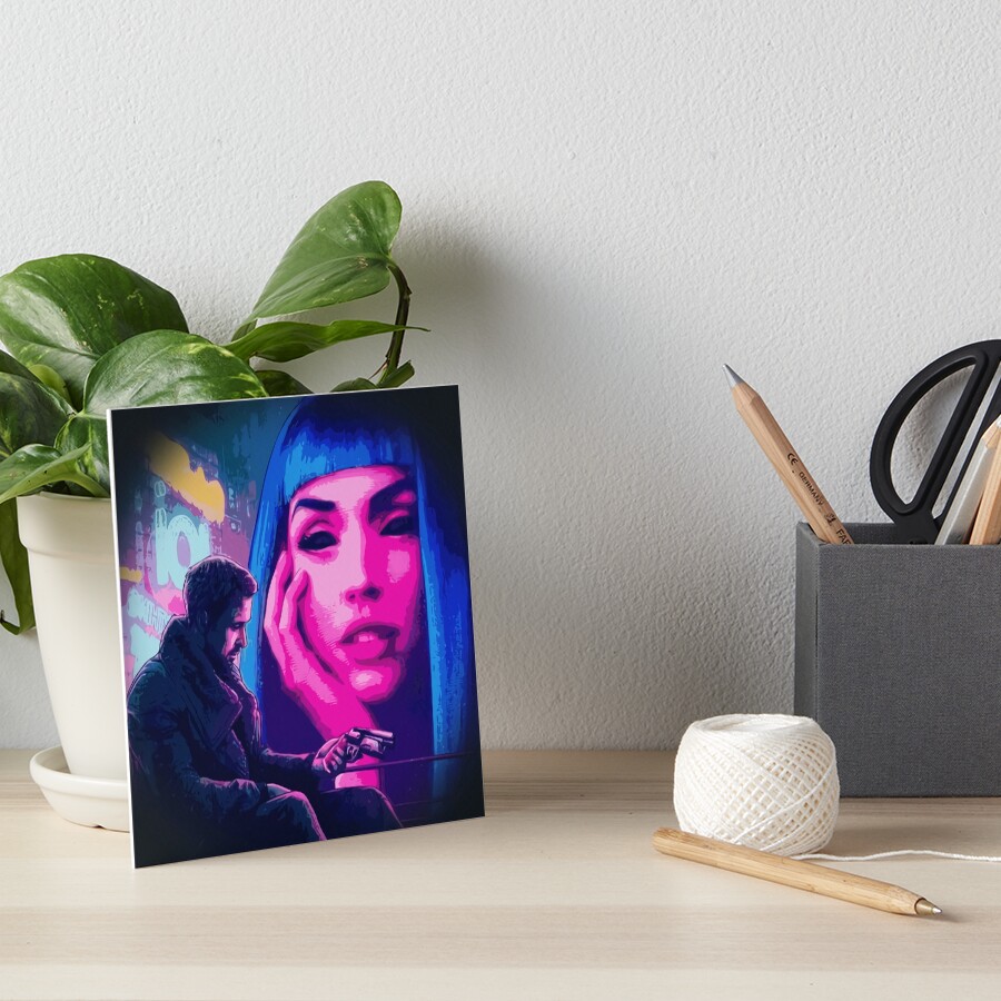 "Blade Runner 2049 Joi and Joe Cyberpunk Girl Hologram Artwork