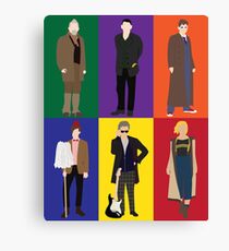 Doctor Who Character Print Canvas Print