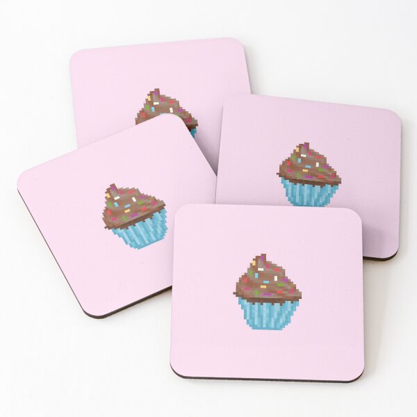 Item preview, Retro Pixel Chocolate Sprinkle Frosted Cupcakes designed and sold by 8BitTrip.