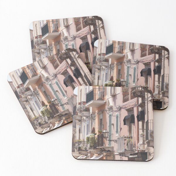 Item preview, Old house facades, main street Corso Umberto, Taormina designed and sold by Torsten  Krüger.