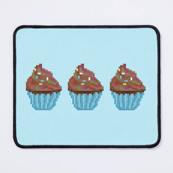 Item preview, Retro Pixel Chocolate Sprinkle Frosted Cupcakes designed and sold by 8BitTrip.