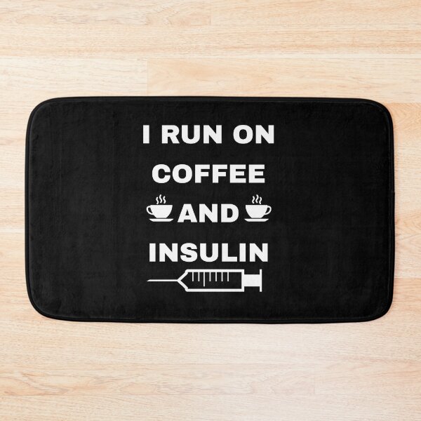 Artikelvorschau, ICH LAUFE MIT KAFFEE UND INSULIN entworfen und verkauft von KatisDesign.