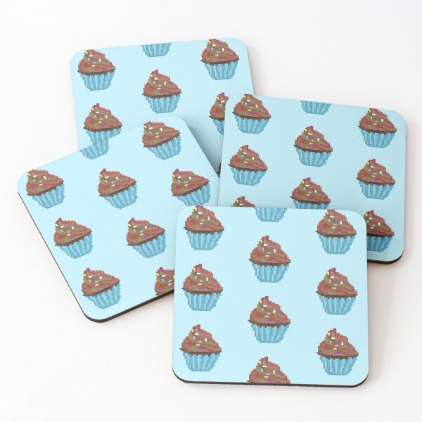 Item preview, Retro Pixel Chocolate Sprinkle Frosted Cupcakes designed and sold by 8BitTrip.