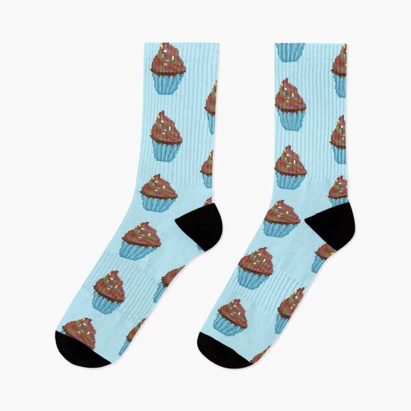 Item preview, Retro Pixel Chocolate Sprinkle Frosted Cupcakes designed and sold by 8BitTrip.