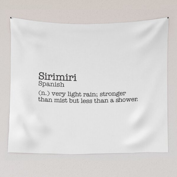 Item preview, Sirimiri - Spanish Beautiful Word - Typewriter designed and sold by Zooone.