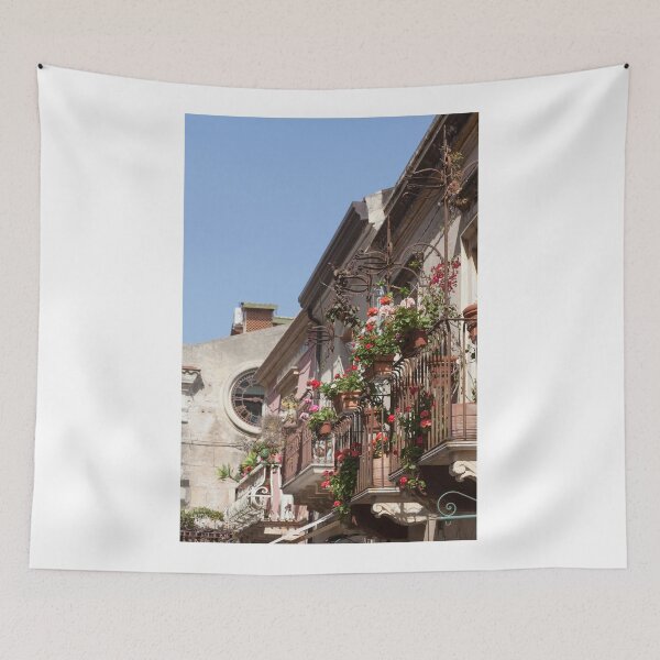 Item preview, Old house facades, main street Corso Umberto, Taormina, Province of Messina, Sicily, Italy, Europe, Sicily, Italy, Europe designed and sold by Torsten  Krüger.