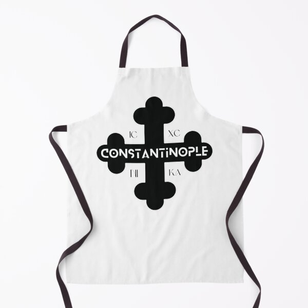 Item preview, Greek Orthodox Cross Constantinople White Black designed and sold by Yiorgos Designs.