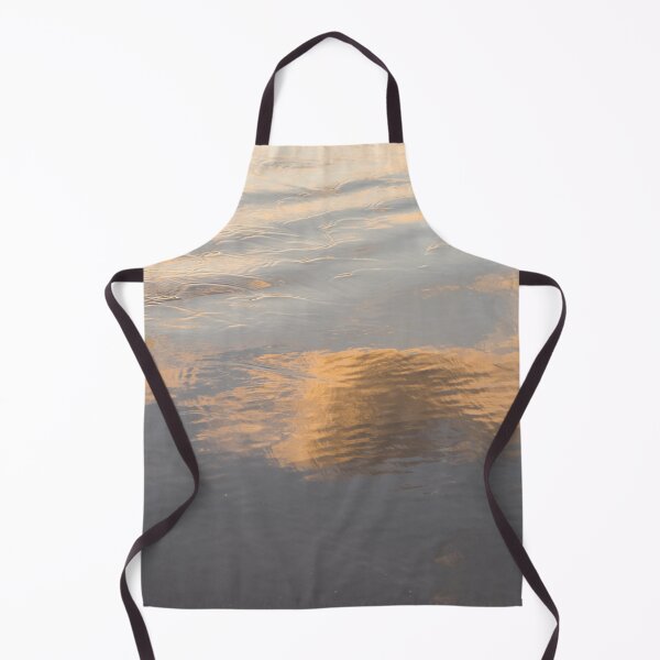 Item preview, Fluid Abstraction - Golden Backwash Patterns on a Beach designed and sold by Georgia Mizuleva.