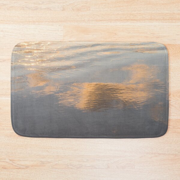 Item preview, Fluid Abstraction - Golden Backwash Patterns on a Beach designed and sold by Georgia Mizuleva.