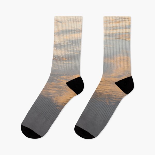 Item preview, Fluid Abstraction - Golden Backwash Patterns on a Beach designed and sold by Georgia Mizuleva.