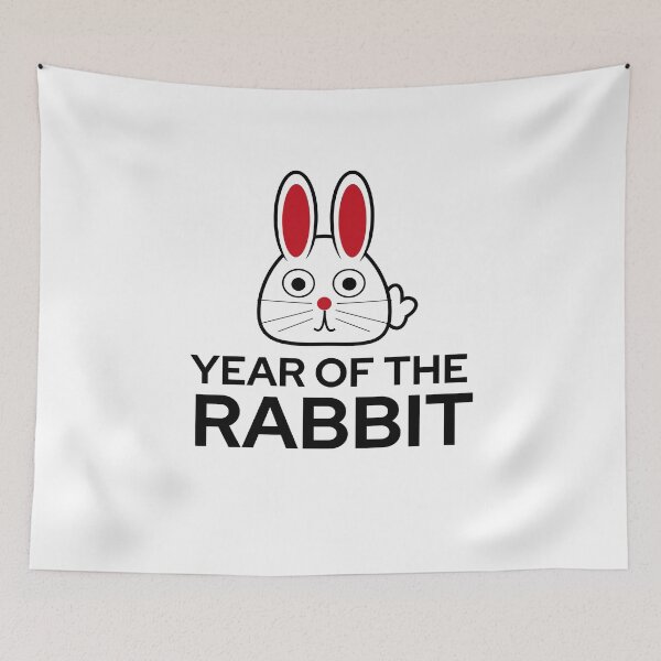 Item preview, Year of the Rabbit Birthday gift for those born in 2023, 2011, 1999, 1987, 1975, 1963, 1951, 1939 designed and sold by RoyalRepublics.