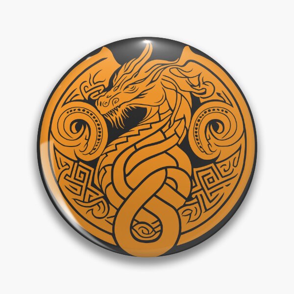 Item preview, Celtic Dragon - Orange designed and sold by YoobiArt.